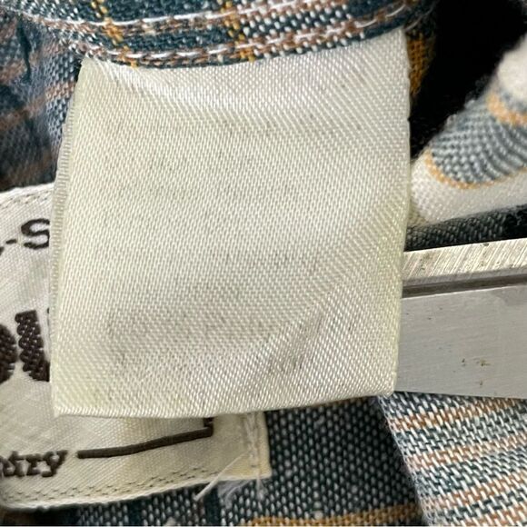 Campus Shirt‎ Mens Small Plaid Button Up Camp Hiking Short Sleeve Multicolored - Picture 11 of 12